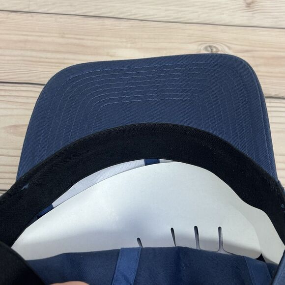 REEF Hat Dark Blue Flex Stretch Fit Jones Semi Curve Cap Logo Patch Beach Surf - Picture 11 of 12